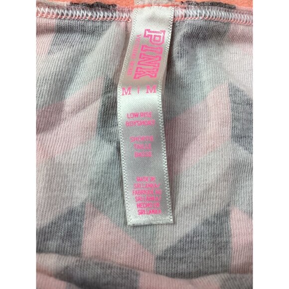 Set of 2 Victorias Secret PINK Womens Peach* Geometric Boyshort Panties*M*NWOT - Picture 6 of 7